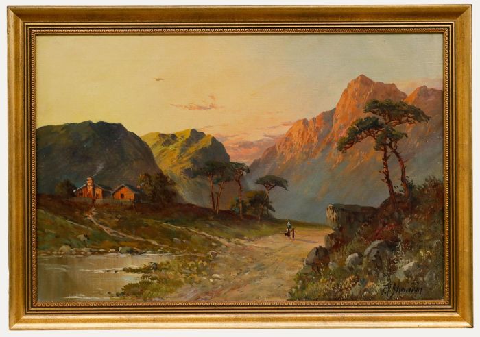 Francis E. Jamieson (1895-1950) - Early 20th Century Oil, The Rising Sun