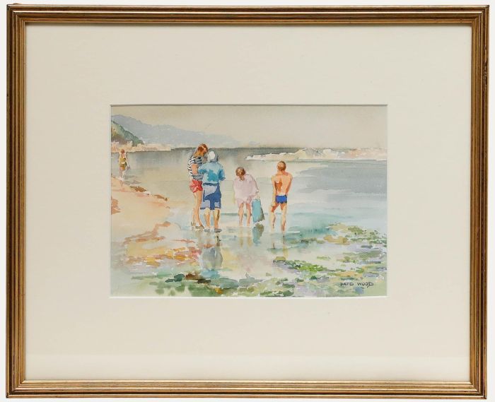 David Wood (1933-1996) - 20th Century Watercolour, Paddling