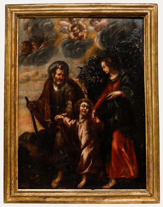 After Juan de Valdés Leal (1622-1690) - Framed 18th Century Oil, The Holy Family