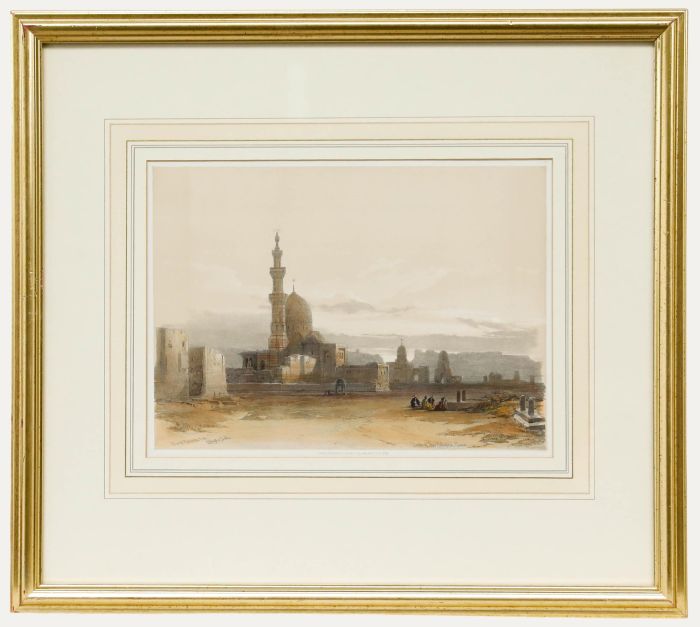 Louis Haghe after David Roberts - 1848 Lithograph, Tombs of the Caliphs