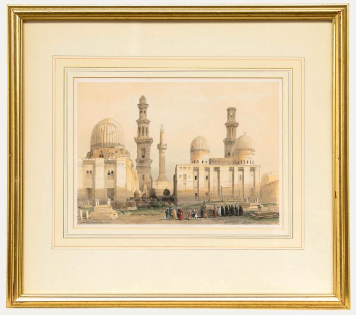 Louis Haghe after David Roberts - 1849 Lithograph, Tombs of the Mamluks