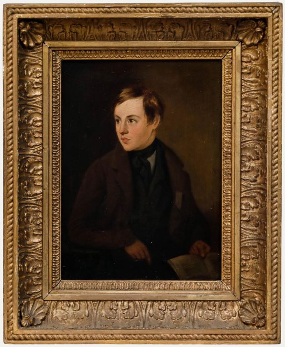 Attrib. John Robert Flick (c.1806-1890) - 19th Century Oil, Young Scholar