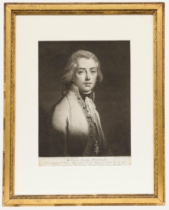 F. Green after H. Jones - 1797 Mezzotint, Prince Frederick of Orange-Nassau