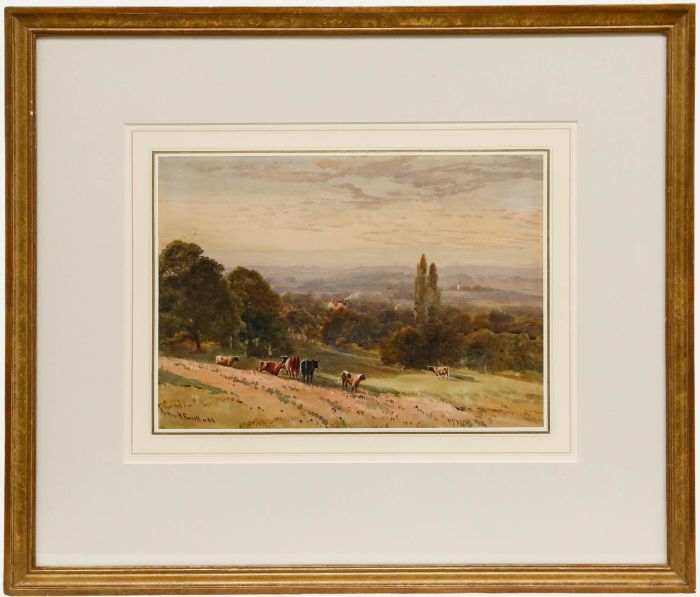 Arthur Henry Enock (1839-1917) - Watercolour, On the Hastings Road