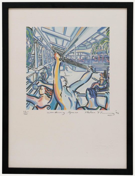Helen Manning Clark - Contemporary Digital Print, Working Space