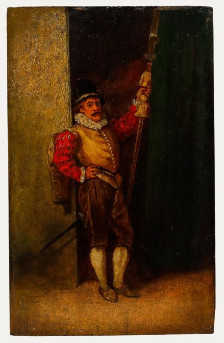 After Jean-Louis-Ernest Meissonier (1815-1891) - 19th Century Oil, The Pikeman