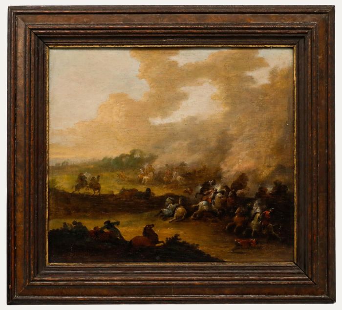 Attrib. Karel Breydel (1678-1733) - 18th Century Oil, Charge of the Cavalry