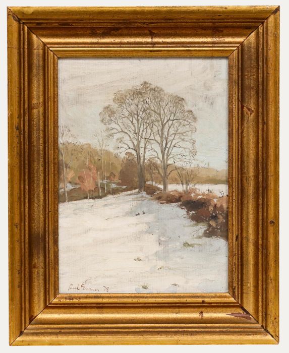 Paul Gunn (b.1934) - Framed 20th Century Oil, White Fields