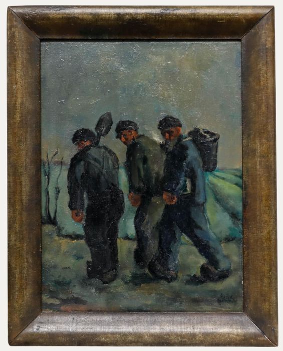 Henk Gorter (1908-1974) - Mid 20th Century Oil, Labour at Dawn