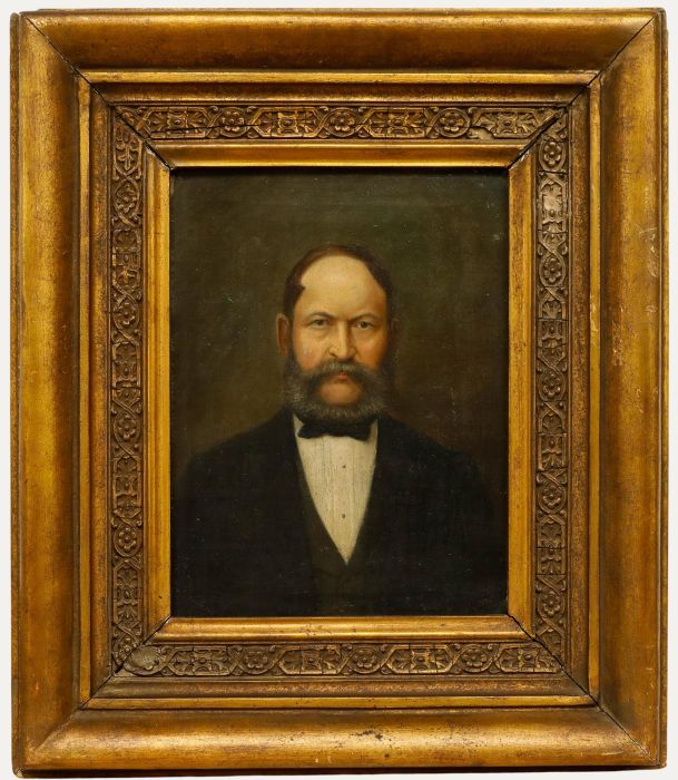 19th Century Oil - Portrait of Eduard Adolph Viktor Kreutzer