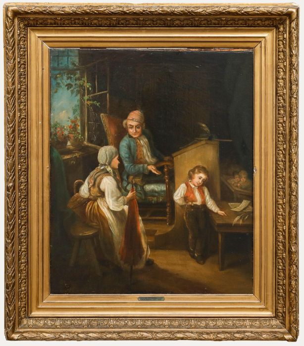 Henry Stacy Marks - Late 19th Century Oil, The Reprimand