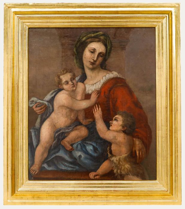 18th Century Oil - Madonna and Child