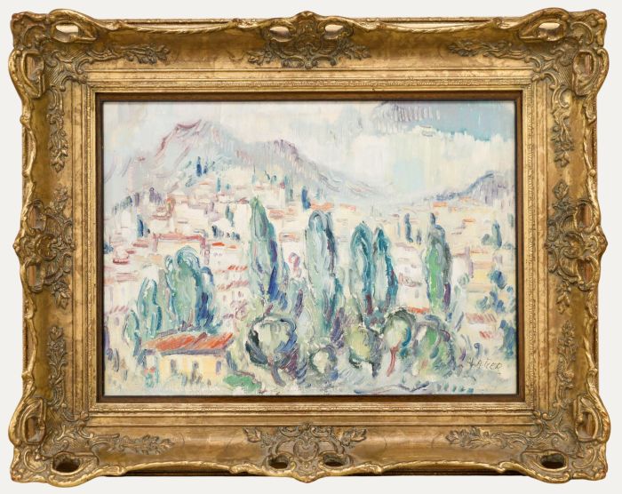 Heinz Lauer - Impressionist 20th Century Oil, Provence View