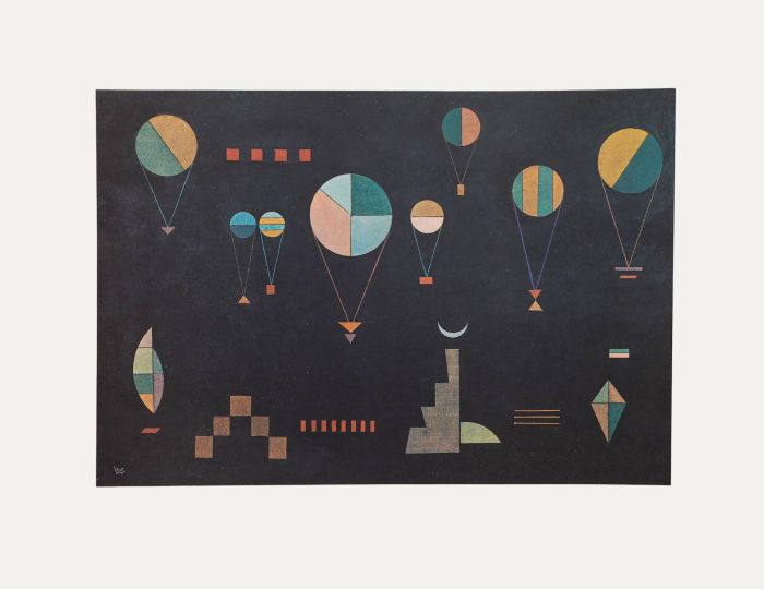 Wassily Kandinsky - Bauhaus Mid 20th Century Lithograph, Plat profond