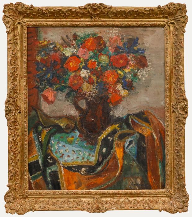 Paul Hannaux - Mid 20th Century Oil, Wild Flowers