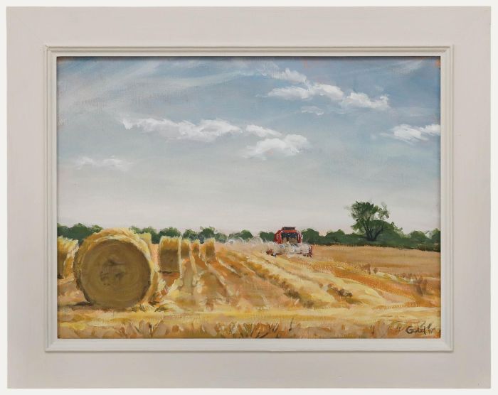 Peter Garland - 1991 Acrylic, Collecting the Harvest