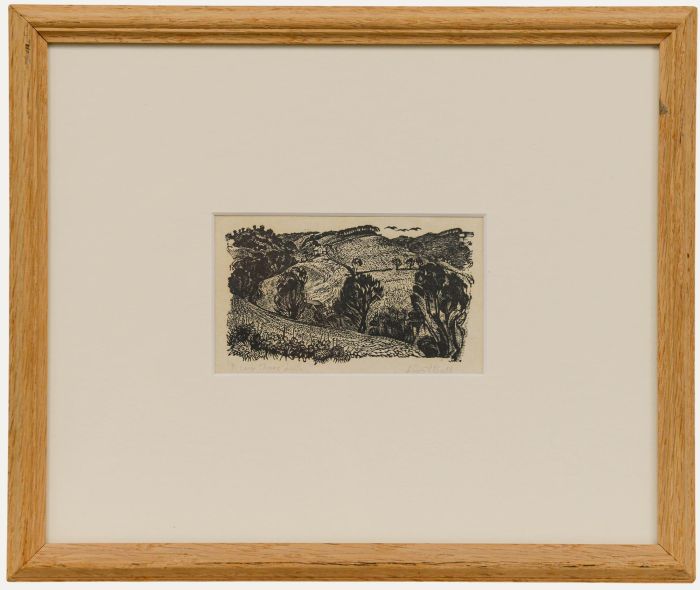 Robert Ball - 20th Century Wood Engraving, I Saw Three Hills