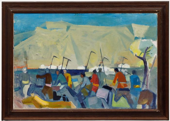 Framed Mid 20th Century Oil - Haymakers