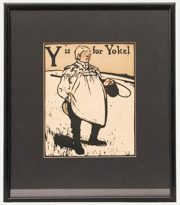 Sir William Nicholson - Early 20th Century Lithograph, Y is for Yokel