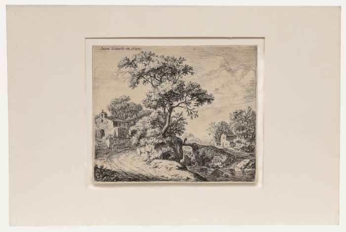 Antonie Waterloo - 17th Century Etching, The Chapel with Steps