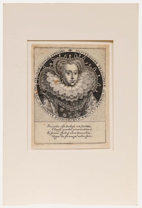 Crispijn van de Passe - 17th Century Engraving, Princess Jakobea of Baden