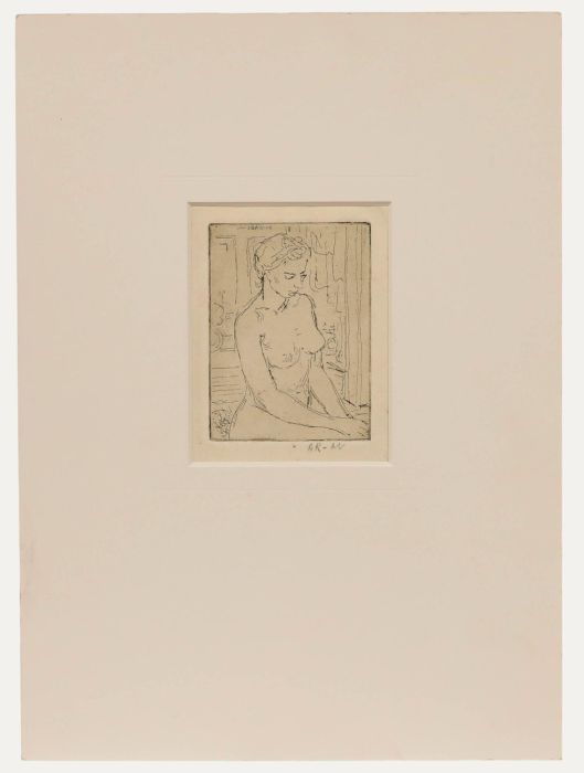 Anne Rees-Mogg - Mid 20th Century Etching, Studio Nude