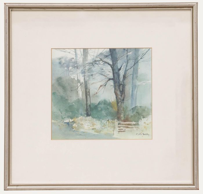 Gwilym John Blockley - 20th Century Watercolour, Cotswold Corner