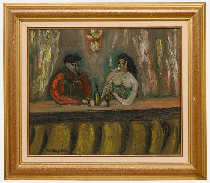 Jean-Louis Vion Harter (1948-2004) - 20th Century Oil, At the Bar