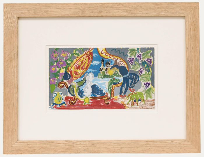 Mid 20th Century Gouache - Theatre Design, Ottoman Scene I