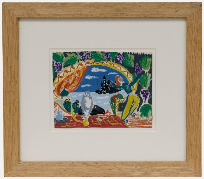 20th Century Gouache - Theatre Design, Ottoman Scene II