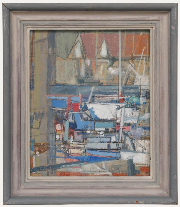 Andrew Pringle - Framed Contemporary Oil, Southwold Sailing Club