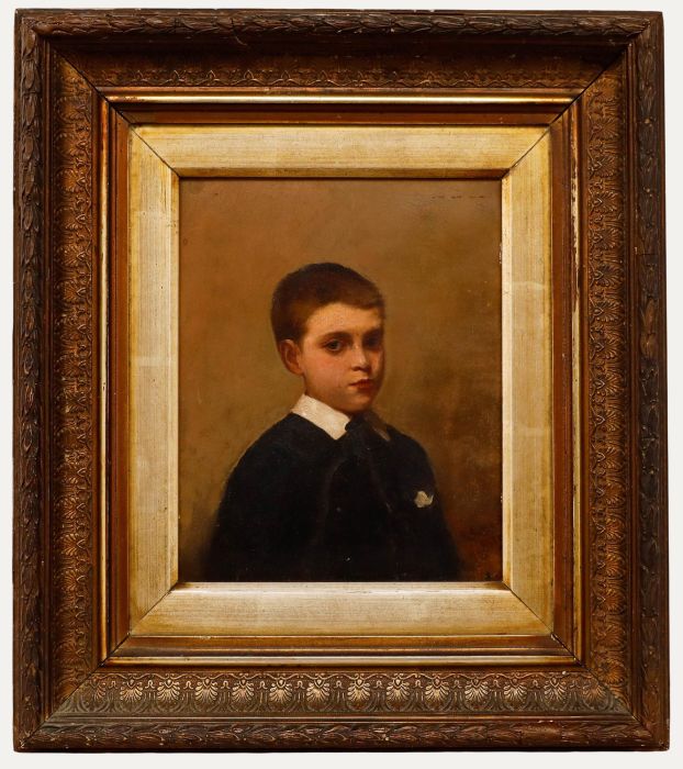 1883 Oil - Portrait of a Schoolboy