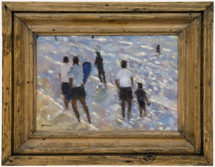 Paul Allen - Framed Contemporary Oil, Surfer