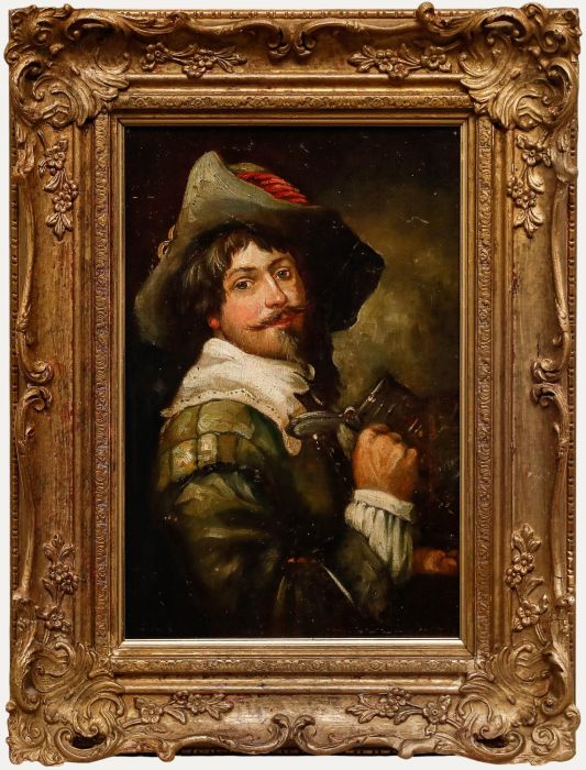 19th Century Oil - Portrait of a Cavalier