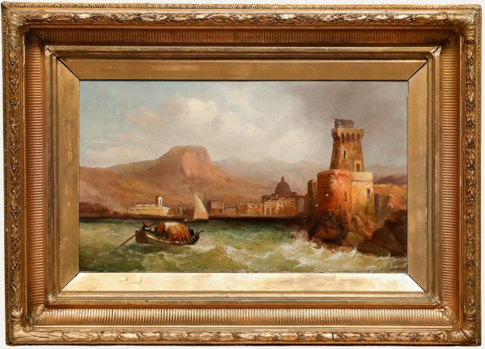 John Cheltenham Wake - 1870 Oil, Cetara Coastline