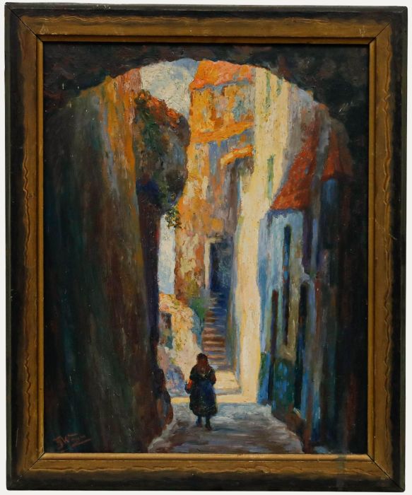 Mid 20th Century Oil - None