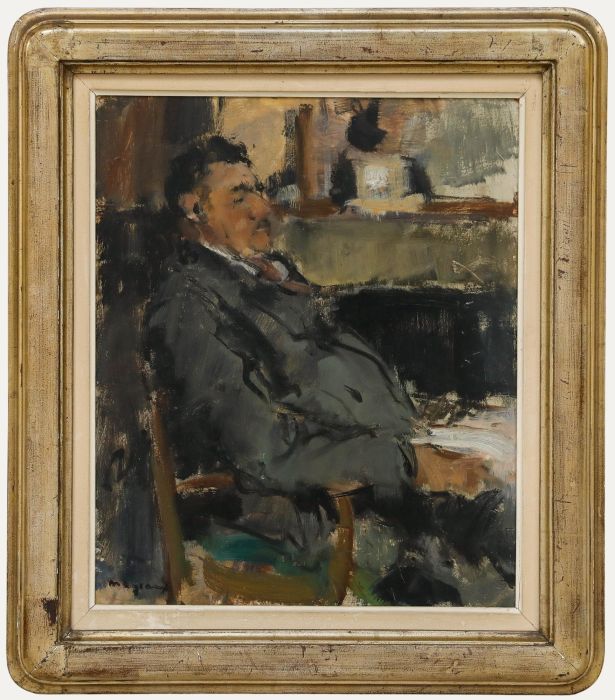 Impressionist Early 20th Century Oil - Portrait of a Gentleman