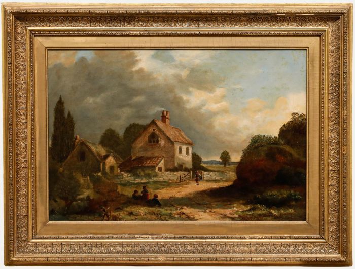 1881 Oil - View of a Farmstead