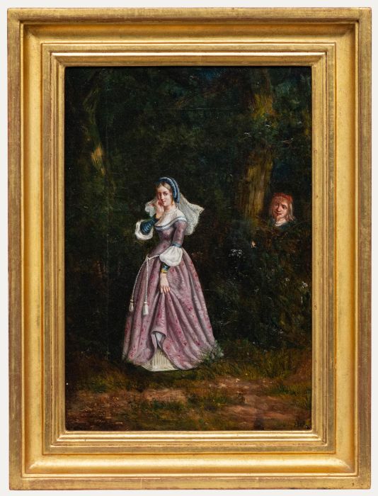 19th Century Oil - The Admirer