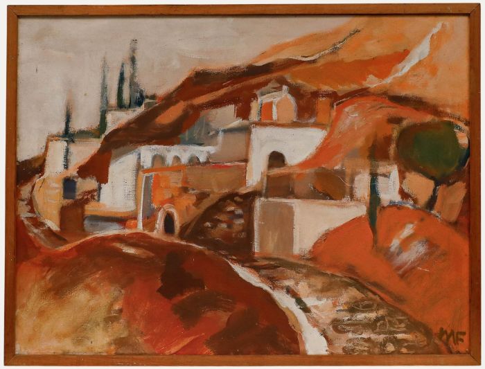 1968 Oil - Mediterranean Landscape
