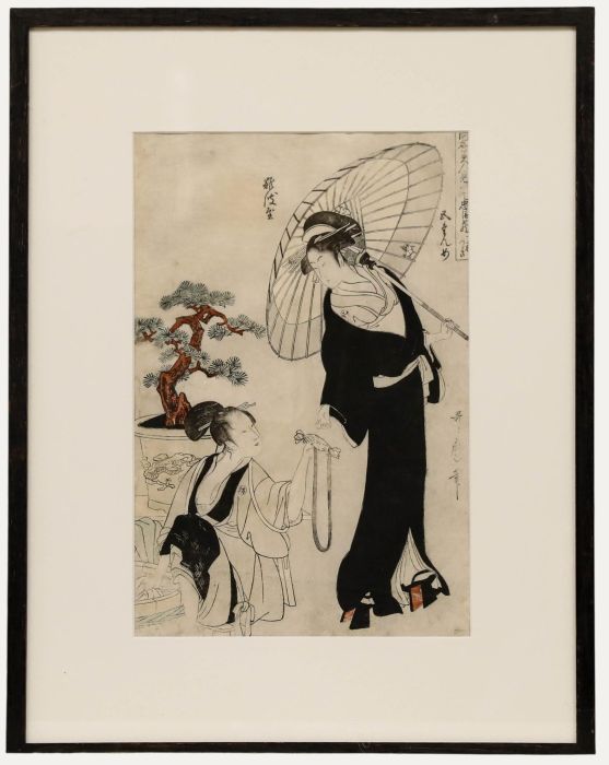 Kitagawa Utamaro - 1797 Japanese Woodblock, Comparison of Celebrated Beauties