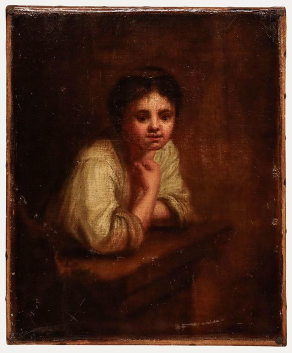 Rembrandt - 19th Century Oil, Girl at a Window