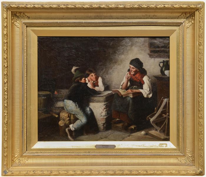 J. Dalitta - Mid 19th Century Oil, Story Time