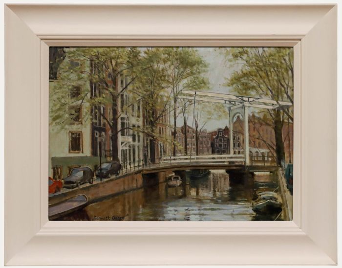 Michelle Bennett Oates - Framed Contemporary Oil, Amsterdam