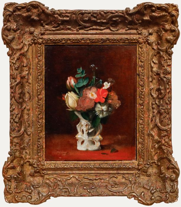1898 Oil - Floral Still Life