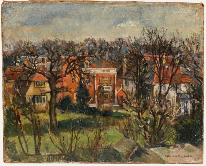 Montague Leder - Mid 20th Century Oil, Grand London Houses