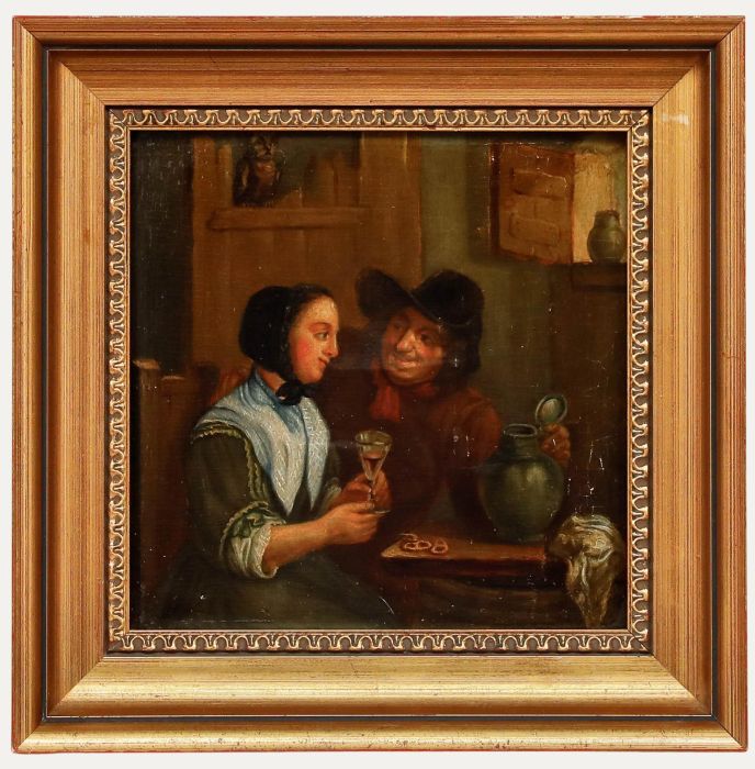 David Teniers the Younger - 19th Century Oil, One More Glass