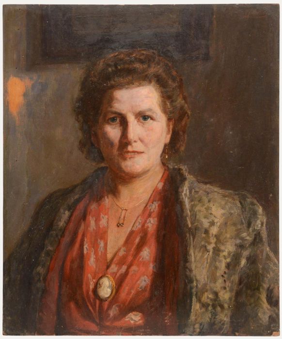 Piet van Boxel - 20th Century Oil, Portrait of a Woman