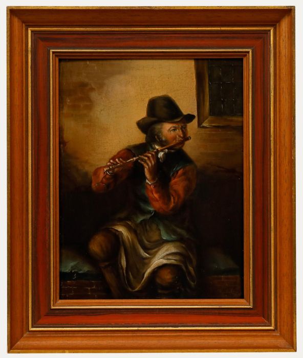 Jan Ernst de Groot - 1841 Oil, The Flautist