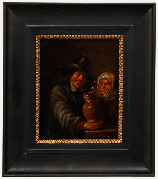 David Teniers the Younger - 19th Century Oil, The Drinkers